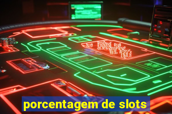 porcentagem de slots