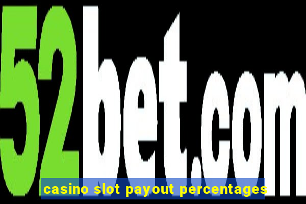 casino slot payout percentages