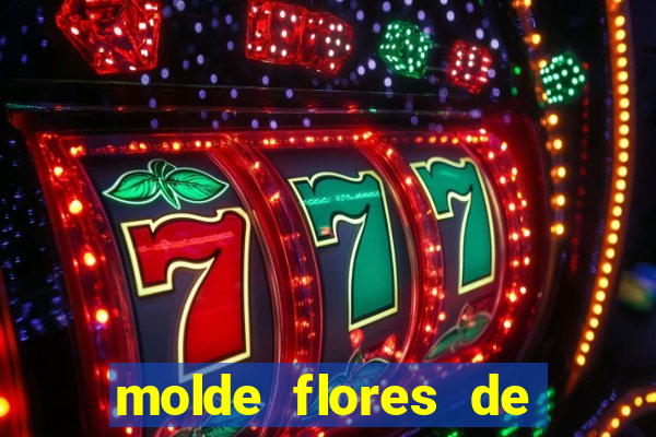 molde flores de papel para imprimir