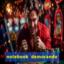 notebook demorando para ligar tela preta