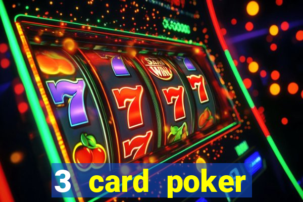 3 card poker casino game