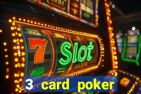 3 card poker casino game