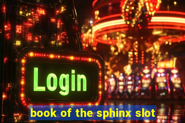 book of the sphinx slot