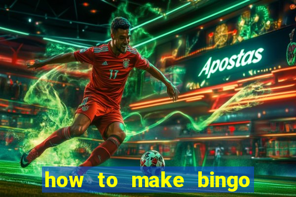 how to make bingo cards in excel