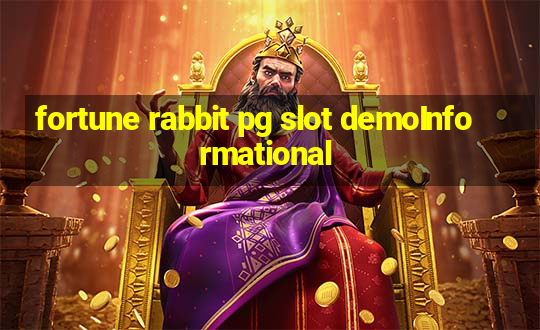 fortune rabbit pg slot demoInformational