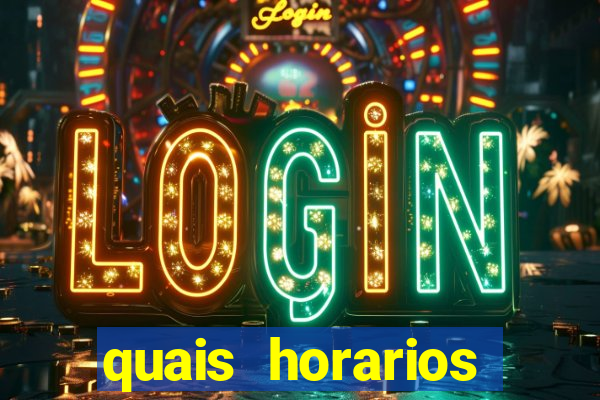 quais horarios pagantes do fortune tiger