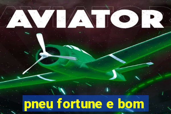 pneu fortune e bom