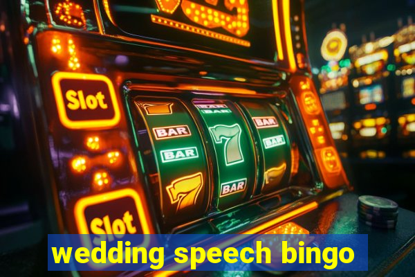 wedding speech bingo