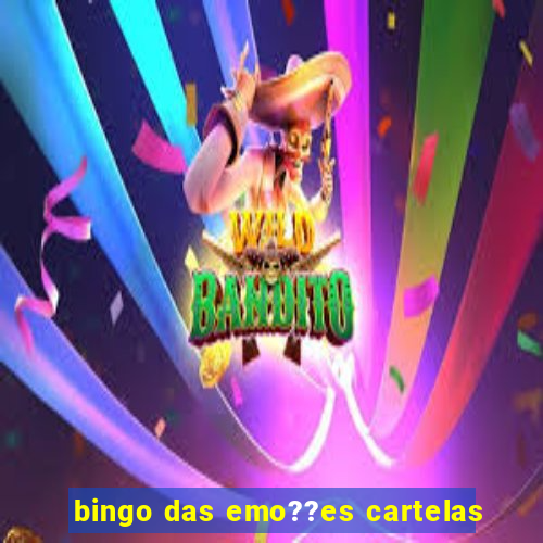 bingo das emo??es cartelas