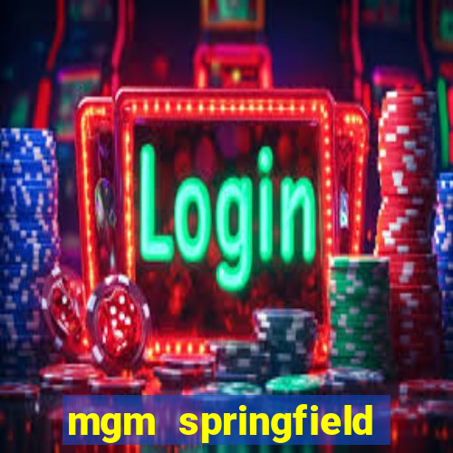 mgm springfield slot payout percentage