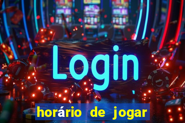 horário de jogar fortune rabbit