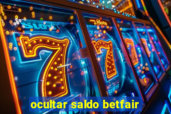 ocultar saldo betfair