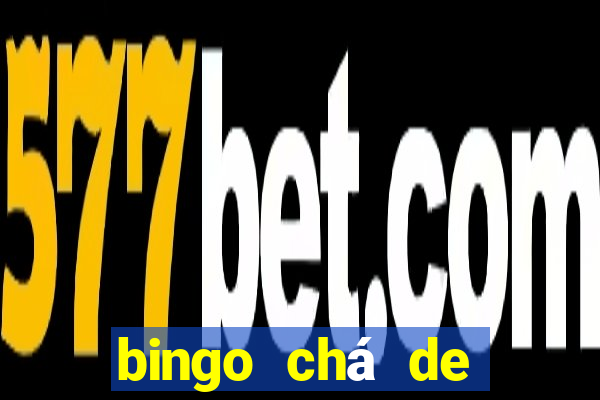 bingo chá de bebê excel