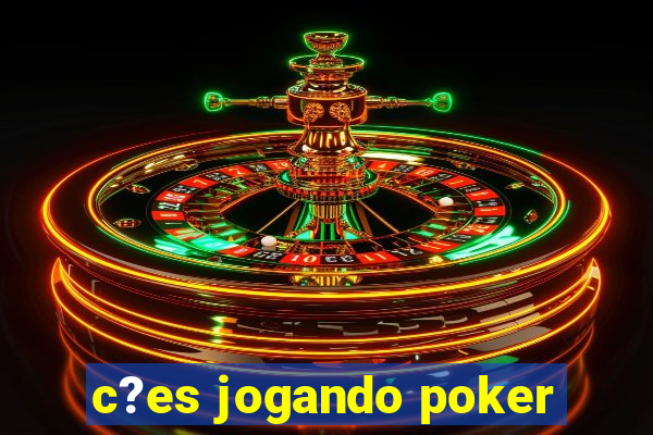 c?es jogando poker