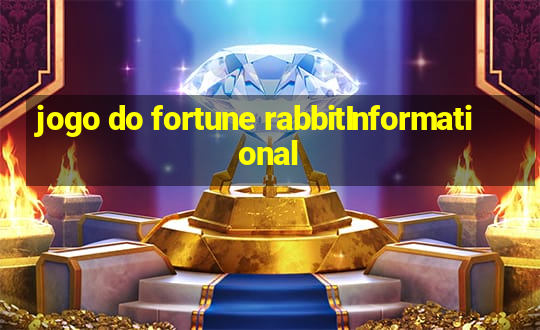 jogo do fortune rabbitInformational