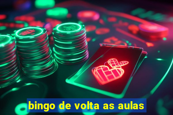 bingo de volta as aulas