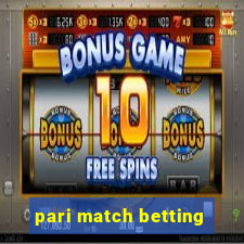 pari match betting