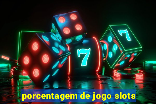 porcentagem de jogo slots