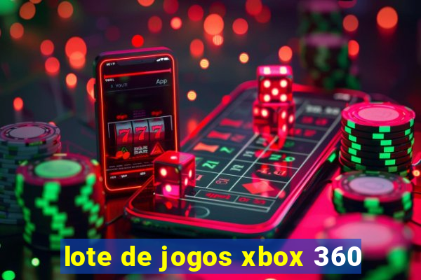 lote de jogos xbox 360