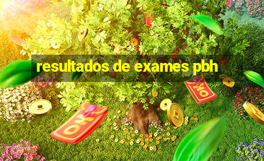 resultados de exames pbh