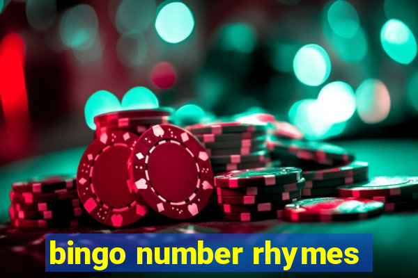 bingo number rhymes