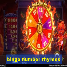 bingo number rhymes