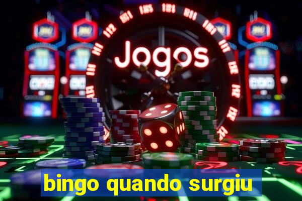 bingo quando surgiu