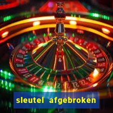 sleutel afgebroken in slot kast