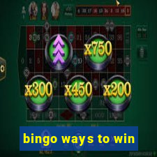 bingo ways to win