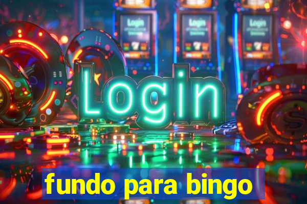 fundo para bingo