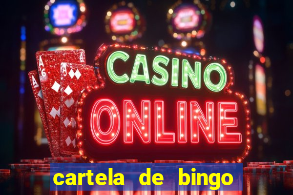 cartela de bingo até 30