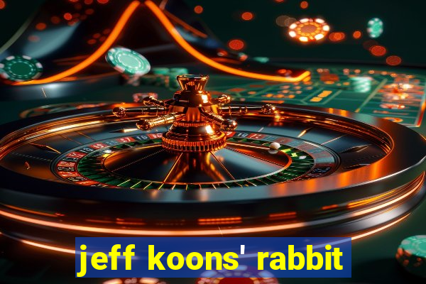 jeff koons' rabbit