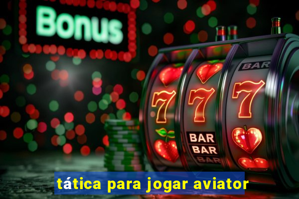 tática para jogar aviator