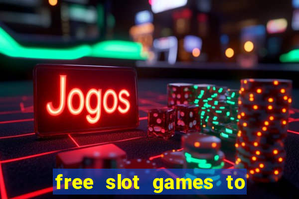 free slot games to play offline