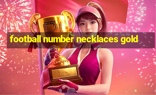 football number necklaces gold