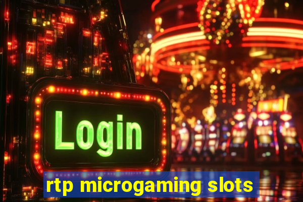 rtp microgaming slots