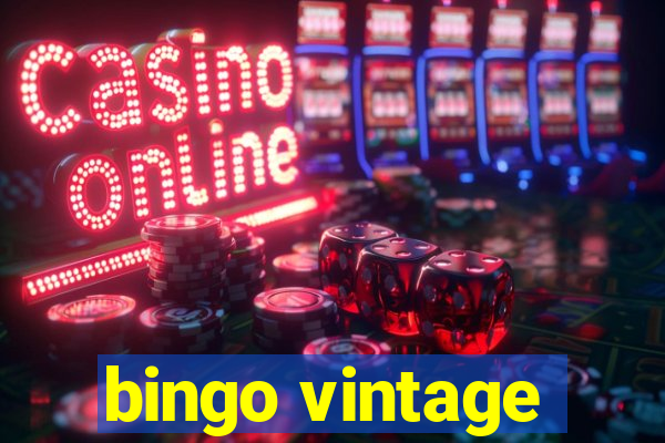 bingo vintage