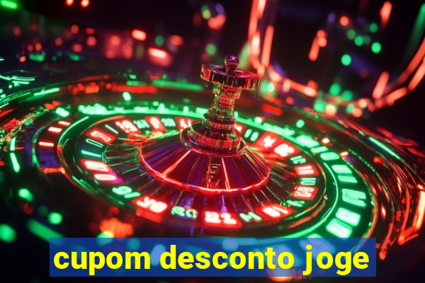 cupom desconto joge