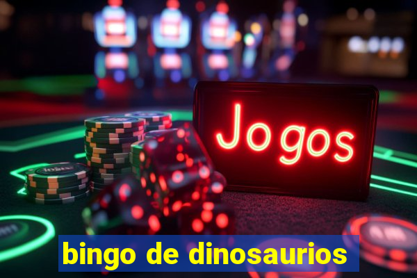 bingo de dinosaurios