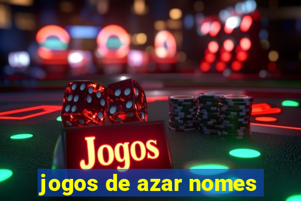 jogos de azar nomes