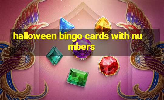 halloween bingo cards with numbers