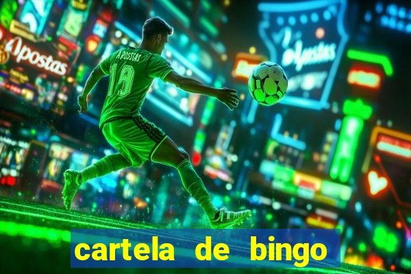 cartela de bingo de nomes para imprimir