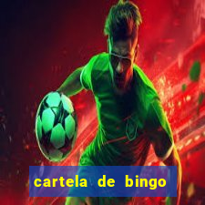 cartela de bingo de nomes para imprimir