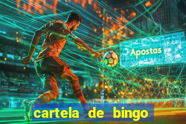 cartela de bingo de nomes para imprimir