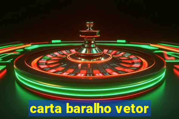 carta baralho vetor