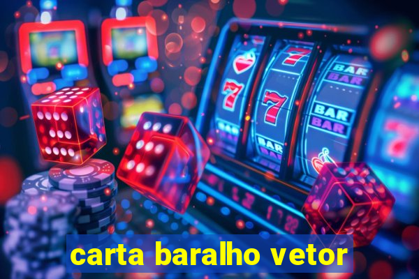 carta baralho vetor