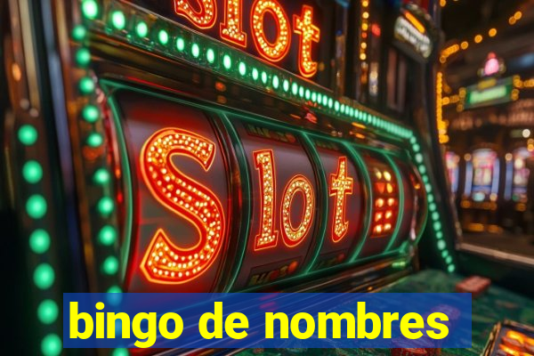 bingo de nombres