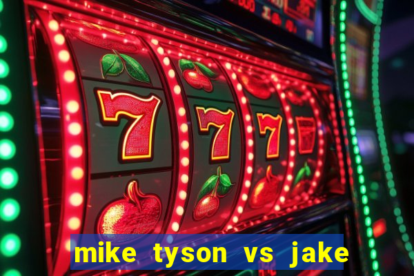 mike tyson vs jake paul onde assistir