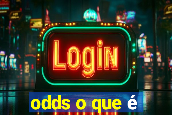 odds o que é