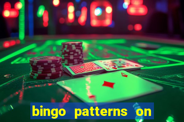 bingo patterns on slot machines